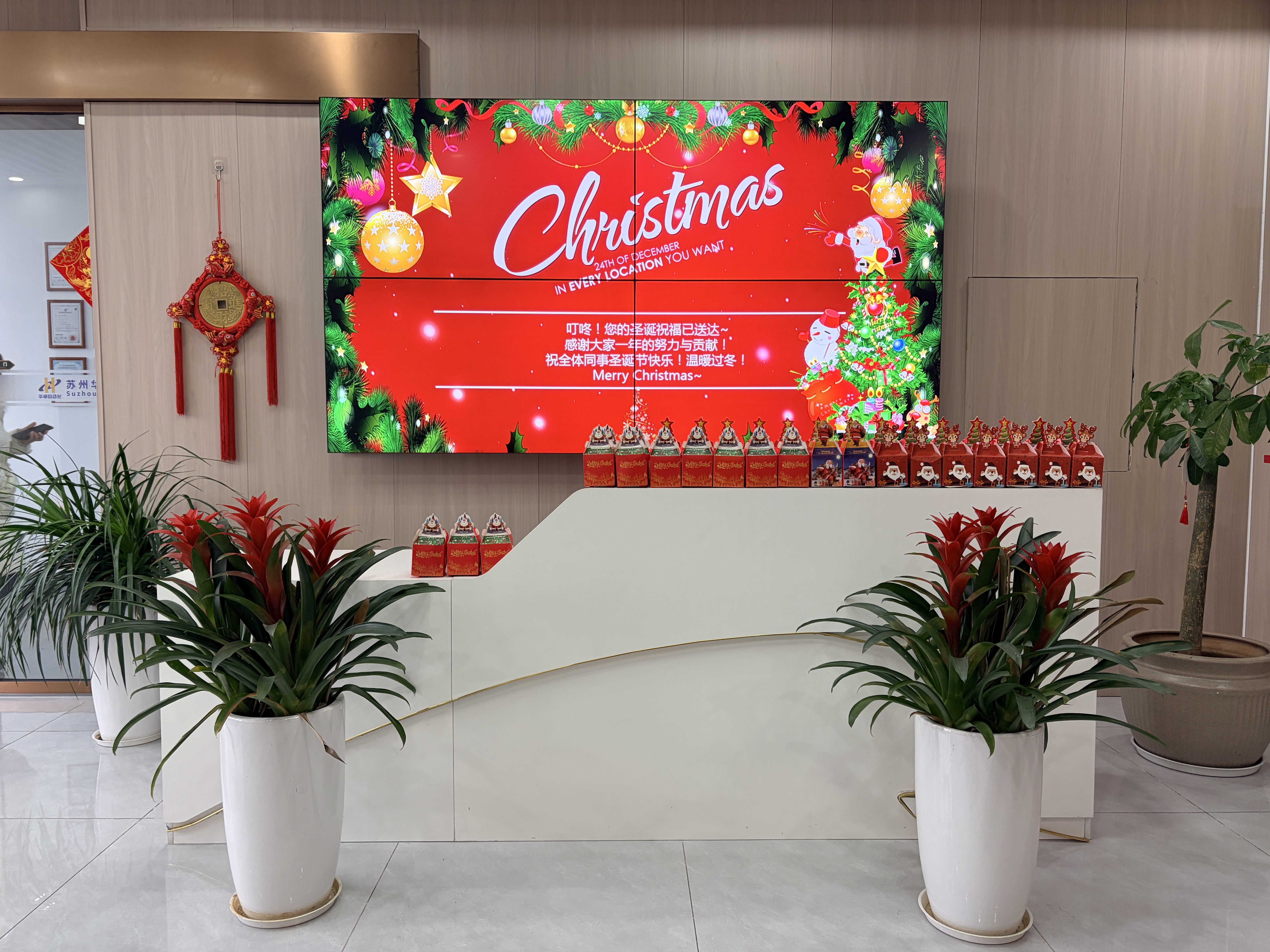 Latest company blogs about An Apple of Peace, A Culture of Care | Huazhuo Automation Christmas Eve Employee Care Activity