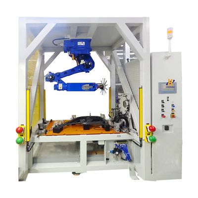 Clip Feeding Precise Single 6 Axis Robot Clip Insertion System For Automotive Door Panel Assembly