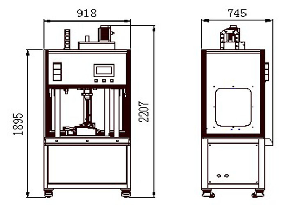 Double Servo Rotary Friction Welding Machine Electronics Spiral Welding Machine
