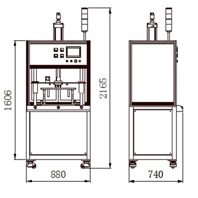 Medium 300mm Rotary Friction Welding Machine 380V Pneumatic Spot