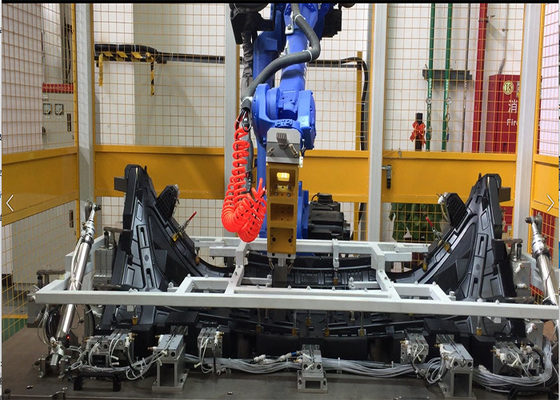 6mm/S Robotic Welding Systems PLC Automatic Aluminium For Car Grille