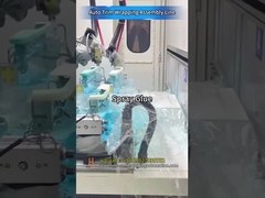 Automotive Trim Wrapping Line with Robotic Gluing, Oven Activation, and Hot Press Lamination