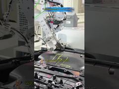 Car Door Panel Assembly Line：pressing sponge strips → Hot riveting welding → Screw tightening