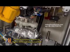 The handling robot system used for transporting plastic parts in automotive component plants