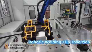 Robotic Ultrasonic Welding and Clip Insertion System for Automotive Parts Manufacturing